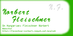 norbert fleischner business card